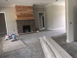 Trying to decide on cabinet color and was reaching for stamped concrete (lightened 30%, and island at full color) then either grays harbor or homburg gray for the laundry room (it peeks through kitchen). Pure White And Alabaster