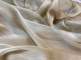 Champagne Polyester Chiffon Chiffon Fabric Beige Chiffon Etsy Chiffon Fabric Fabric Polyester
