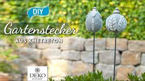 Im garten werden allerlei dinge benötigt. Diy Hubsche Gartenstecker Aus Knetbeton Selbermachen How To Deko Kitchen Youtube