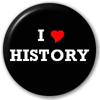 I Love History Heart Pin Button Badge Welcome To Big Cheese Badges
