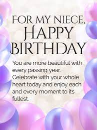 Enjoy a cute collection of beautiful happy birthday quotes and images with wishes for niece from aunt and uncle. Enjoy Every Moment Happy Birthday Wishes Card For Niece Birthday Greeting Cards By Davia Niece Birthday Wishes Happy Birthday Wishes Cards Happy Birthday Niece Wishes