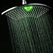 Dream Spa 1 Spray 7 In Single Wall Mount Waterfall Fixed Rain Shower Head In Chrome 21489 With Images Rainfall Shower Head Led Shower Head Color Changing Led