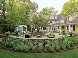 Anderson Landscape Yellow House Backyard Backyard Landscaping Beautiful Backyards