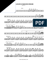 Boulevard libro para descargar gratis en formato epub, mobi y pdf. Boulevard Of Broken Dreams Green Day Drum Transcription