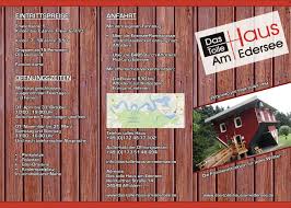 Visited waldeck castle, then edersee dam now towards edertal from dam for the upside down house.something different, which my youngest daughter enjoyed, great for young children but overpriced.as you enter through the roof all you really. Calameo Flyer Das Tolle Haus Am Edersee