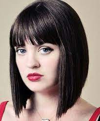 Medium Angled Bob Hairstyles 2019 With Bangs For Teenage And 15 Edgy Short Haircuts For Bobbed Hairstyles With Fringe Short Straight Hair Straight Hairstyles