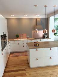 Ikea Kitchen Diy Leather Handles Copper Apartment Kitchen Leather Kitchen Kitchen