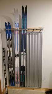 Store skis, apparel, accessories in a temperature controlled environment; Pin On Corrugated Metal