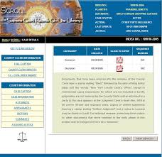 Trial Ad And Other Notes New York Supreme Court Docket Info