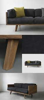 Nutsandwoods Oak Linen Sofa Personal Canapé Diy Idées