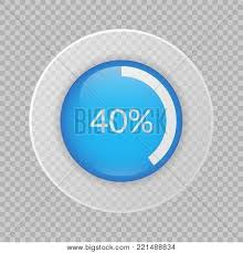 40 Percent Pie Chart Vector Photo Free Trial Bigstock