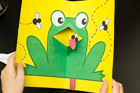 Easy Pop Up Frog Art For Kids Hub Art For Kids Hub Turtle Crafts Frog Crafts