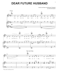 Meghan Trainor Dear Future Husband Sheet Music Download Pdf Score 159975