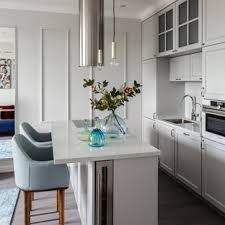 Cabinets can be blended together with dark handles and stunning designs of the door. 75 Beautiful Small White Kitchen Pictures Ideas May 2021 Houzz