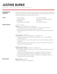 Well, a resume is a neatly written document showing personal information, educational background, professional qualifications, work experience and skills of the candidate. Professional Animator Resume Examples Film Livecareer