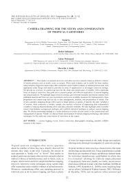 Check spelling or type a new query. Pdf Camera Trapping For The Study And Conservation Of Tropical Carnivores