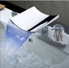 Indulge yourself with victorian high spoutindulge yourself with victorian high spout designed faucet. On Sale Large Selection New Luxury Led Crystal Handle Waterfall Thermostatic Mixer Bathroom Widespread Sink Faucet Fontanashowers