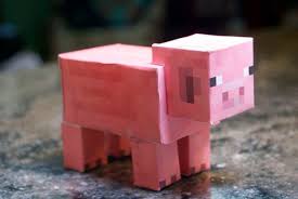 Fill A Minecraft Pig With Minecraft Minecraft Pig Diy Cardboard Diy Minecraft