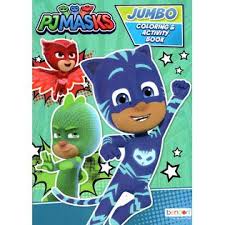 The hit tv show and song is now available in a quite activity for at home! Bendon Pj Masks Jumbo Coloring Activity Book