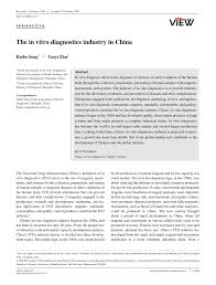 On march 5, the u.s. Pdf The In Vitro Diagnostics Industry In China