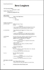 Sample Expanded Resume Sample Expanded Resume Bevo Longhorn 123 University Station Resume Template Examples Resume Resume Examples