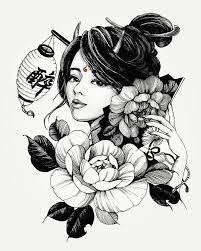 Sketch japanese geisha tattoo design. Unbelievable Sketch Ideas For Tattoos Geisha Tattoo Design Geisha Tattoo Japanese Tattoo