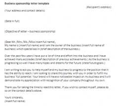 Business Sponsorship Letter Template Sponsorship Letter Samples