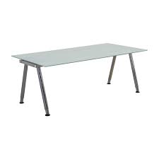 It's perfect for a home office or craft room! 69 Off Ikea Ikea Galant Glass Top Desk Tables