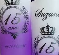 Copo Degradê Roxo Personalizado 15 Anos