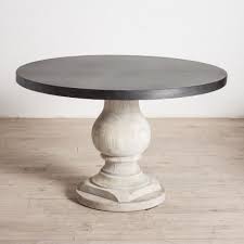 Indore Round Zinc Dining Table Zinc Dining Tables Round Pedestal Dining Table Round Pedestal Dining