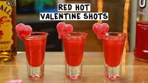 Red Hot Valentine Shots Tipsy Bartender Valentines Drinks Alcoholic Valentine Drinks