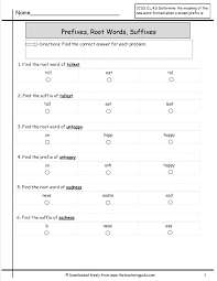 Free Prefixes And Suffixes Worksheets From The Teacher S Guide Suffixes Worksheets Prefixes And Suffixes Prefix Worksheet