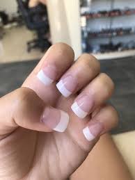 Don't just use your standard computer paper …if you are a budding artist in a highly dense area like nyc where every square inch of real estate is fought over… Short French Acrylic Square Nails Love Prom Nails Red French Tip Nails Short Square Acrylic Nails