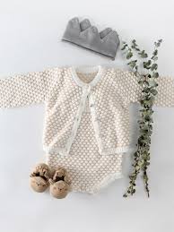 Spanish Style Crochet Dots Outwear Suspender Top Knitwear Baby Girl Cardigans Baby Knitwear Baby Girl Clothes Winter