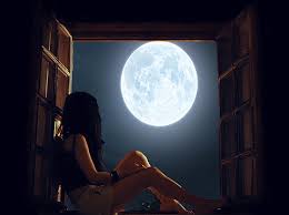 Resultado de imagen de Mirando la luna desde la ventana