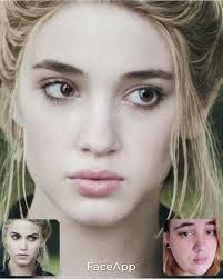 What app did you guys use??? Looks like I will only be able to play White  Walker/zombie roles with no make up needed according the the face app I  used! 😂😂😂😂 👽