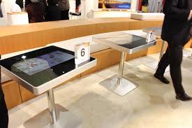 Touchscreen Restaurant Table Forecasts The End Of Human Interactions Restaurant Tables Restaurant Table Design Touch Screen Table