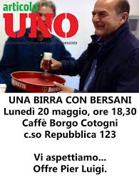 Ma numerosi sono anche i detrattori. Pier Luigi Bersani On Twitter Oggi Saro A Forli E A Cesena La Birra Vedo C E Mceciguerra Enzlat Scriviguerra Articolounomdp