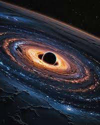Black hole floating cosmos galaxy - Free AI Photo Generator - starryai