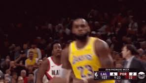 The nba world has recently reacted to a viral photo of lebron james after he finished an amazing dunk. Lebron James Dunk Gif Lebronjames Dunk Nba Discover Share Gifs