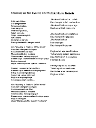 It was more popular and recognised compared to the official song of the games and was considered a classic song depicting courage and strength. Standing In The Eyes Of The World