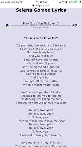Lose You To Love Me Selena Gomez Selena Gomez Let It Burn You Promised