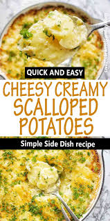 Easy Classic Scalloped Potatoes Recipe In 2020 Side Dish Recipes Easy Easy Healthy Lunch Recipes Healthy Recipes Easy Snacks