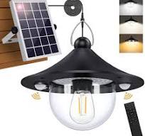 Auzev Solar Shed Light Indoor Outdoor Pendant Lights Solar ...