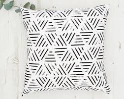 Black And White Decorative Pillows Geometric Cushion Home Decor Modern Throw Pillow Black White Decorative Pillow Black A Geometric Cushions White Decorative Pillows Black And White Cushions