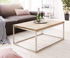 Holz couchtisch gustan aus eiche massivholz. Wohnzimmertisch Tatius Sheesham Natur 100x57 Real De