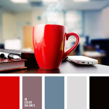 Fondo colorido rojo brillante con espacio de copia. Paleta De Colores 546 In Color Balance