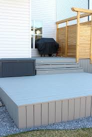 Maybe you would like to learn more about one of these? Backyard Deck Makeover With Gray Stain Satori Design For Living