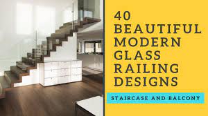 The lightness of the glass and painting are contrasted with the colorful work of art. 40 Beautiful Modern Glass Railing Designs For Staircase And Balcony Plan N Design Youtube