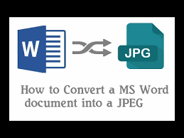 How to change a word document to a jpeg. How To Convert Word To Jpeg Youtube